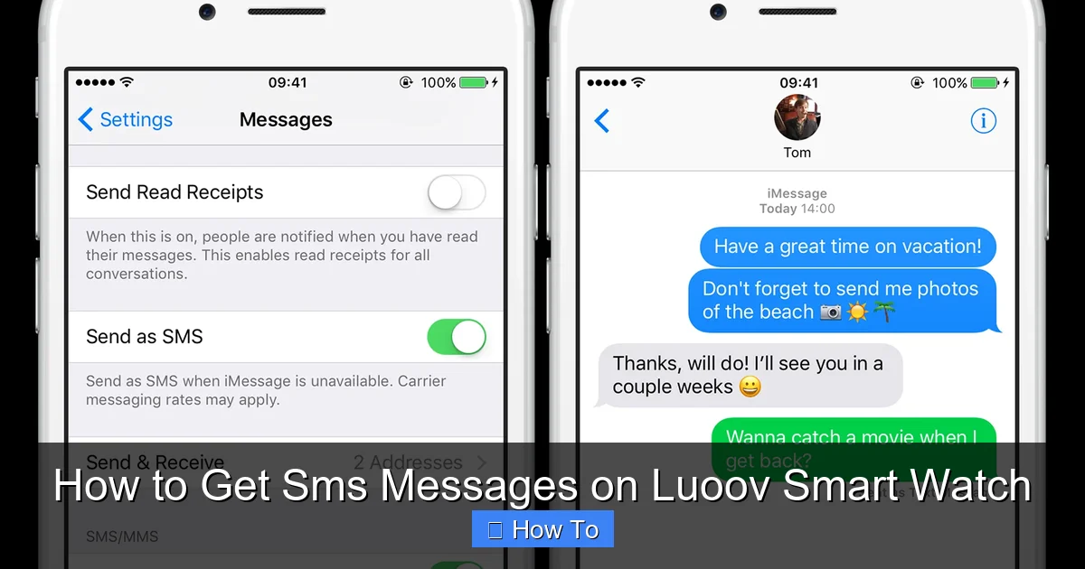 How to Get Sms Messages on Luoov Smart Watch