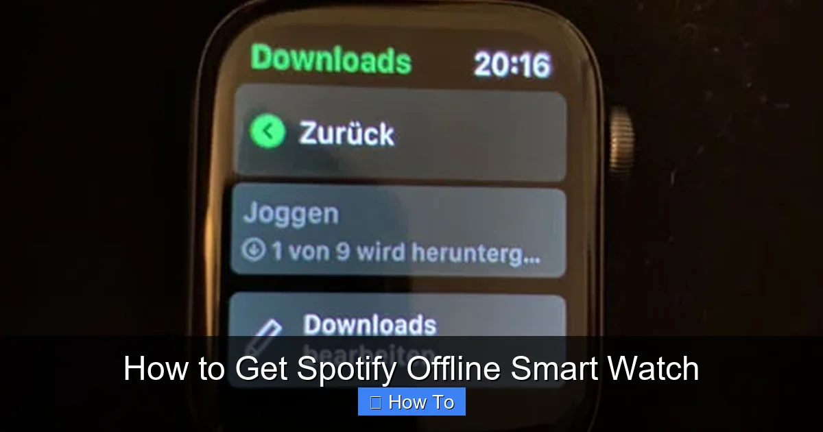 How to Get Spotify Offline Smart Watch