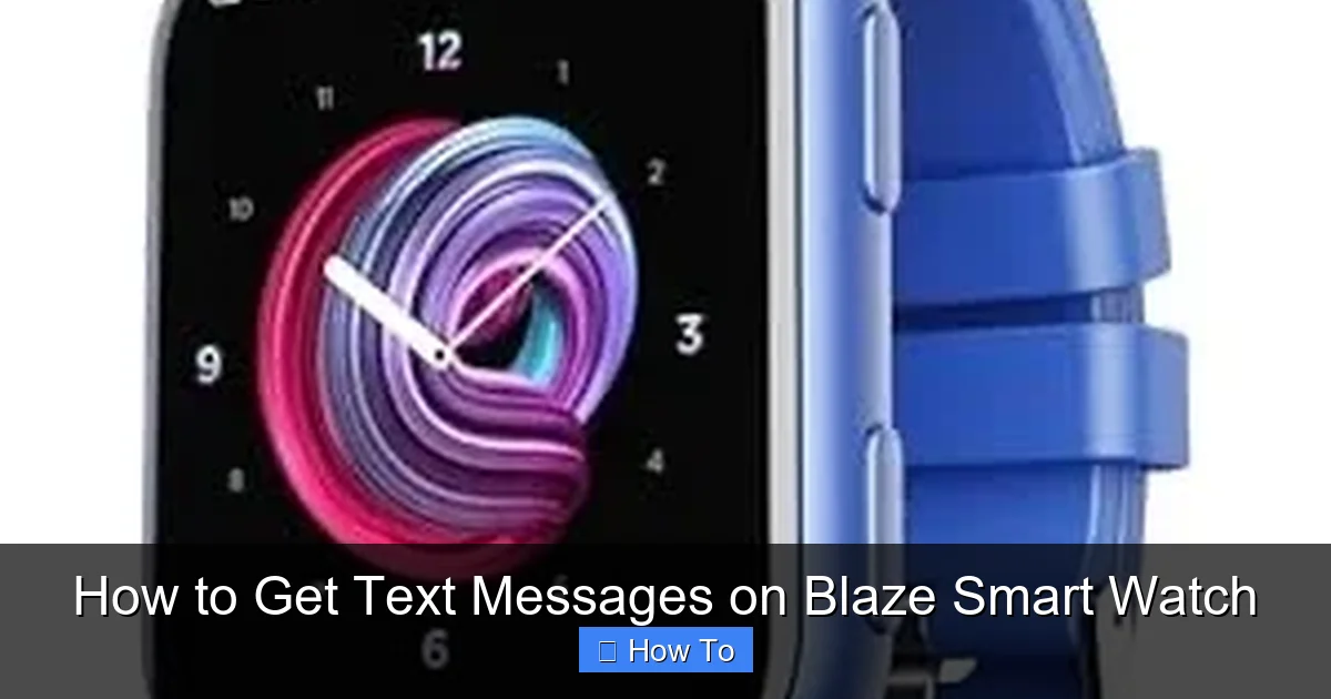 How to Get Text Messages on Blaze Smart Watch