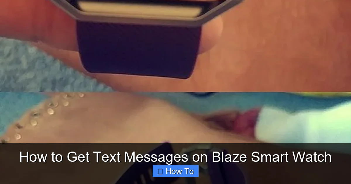 How to Get Text Messages on Blaze Smart Watch