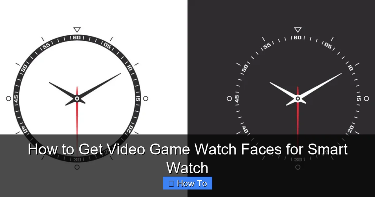 How to Get Video Game Watch Faces for Smart Watch