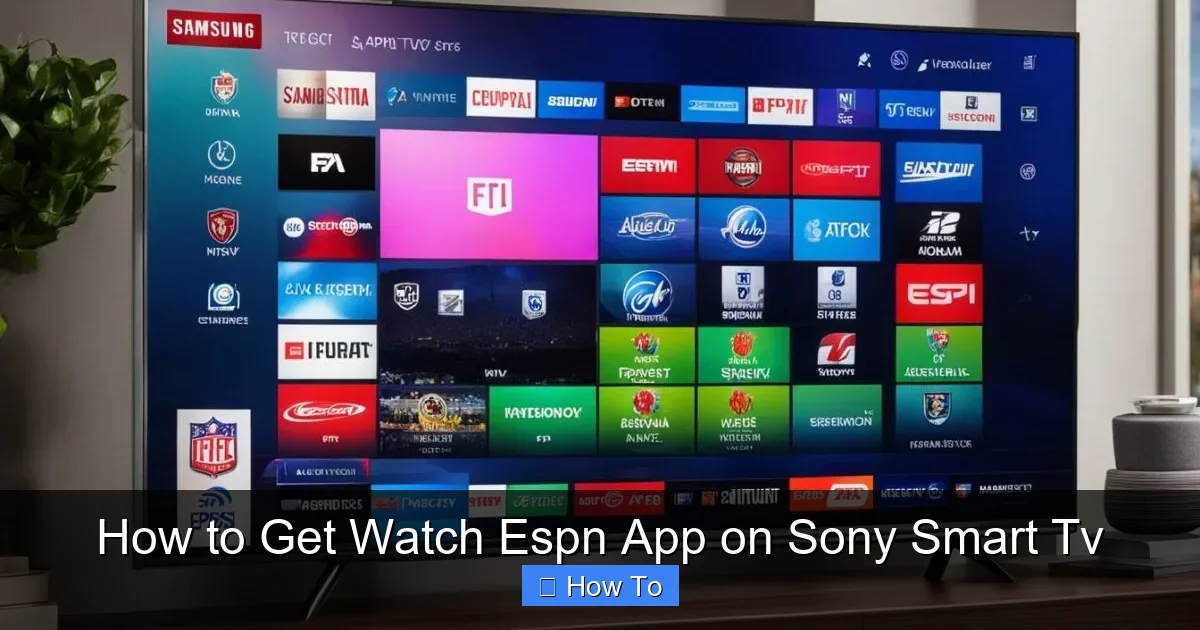 How to Get Watch Espn App on Sony Smart Tv