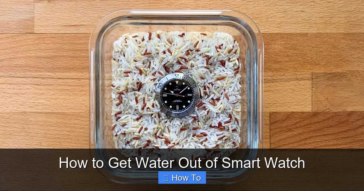 How to Get Water Out of Smart Watch
