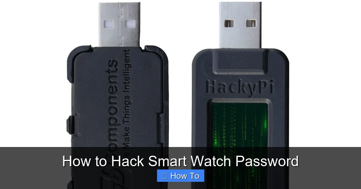 How to Hack Smart Watch Password