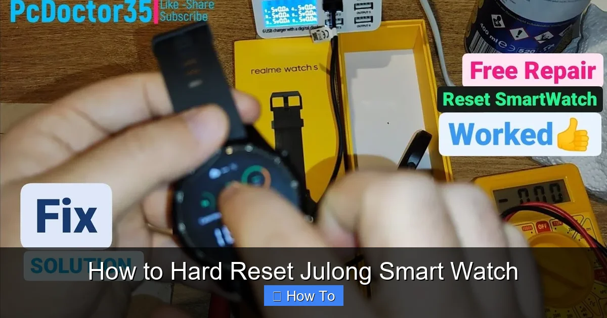 How to Hard Reset Julong Smart Watch