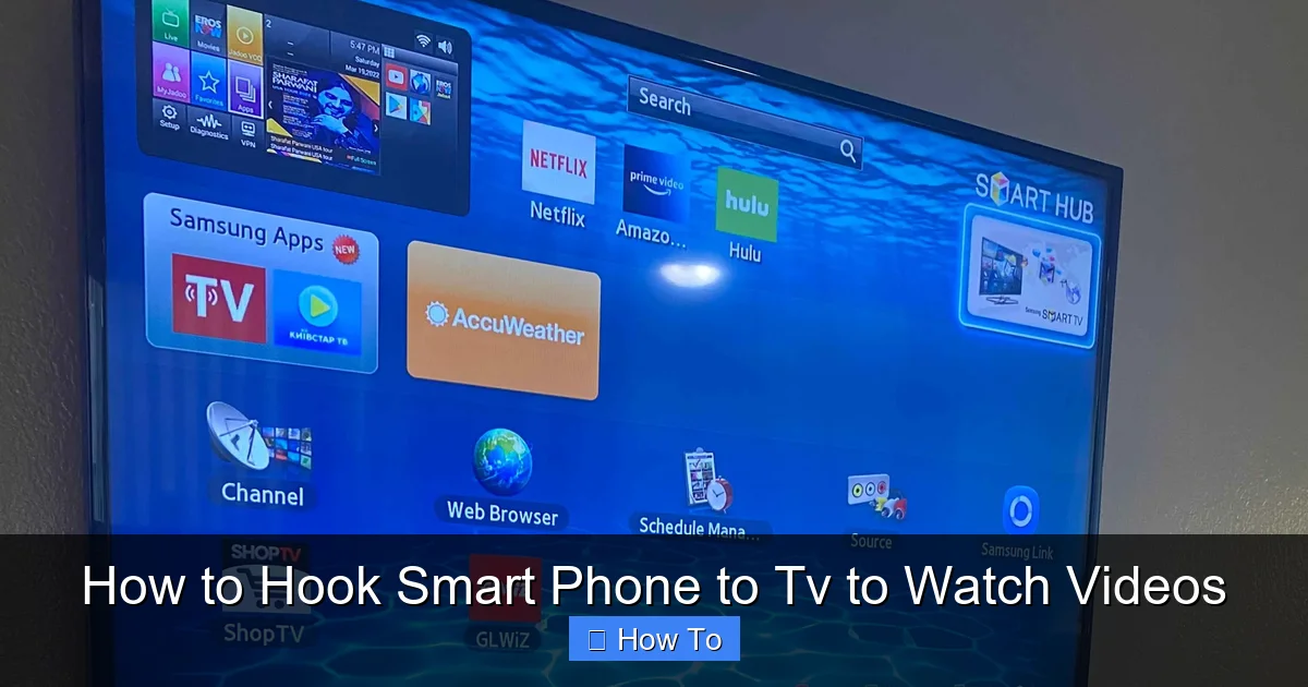 How to Hook Smart Phone to Tv to Watch Videos