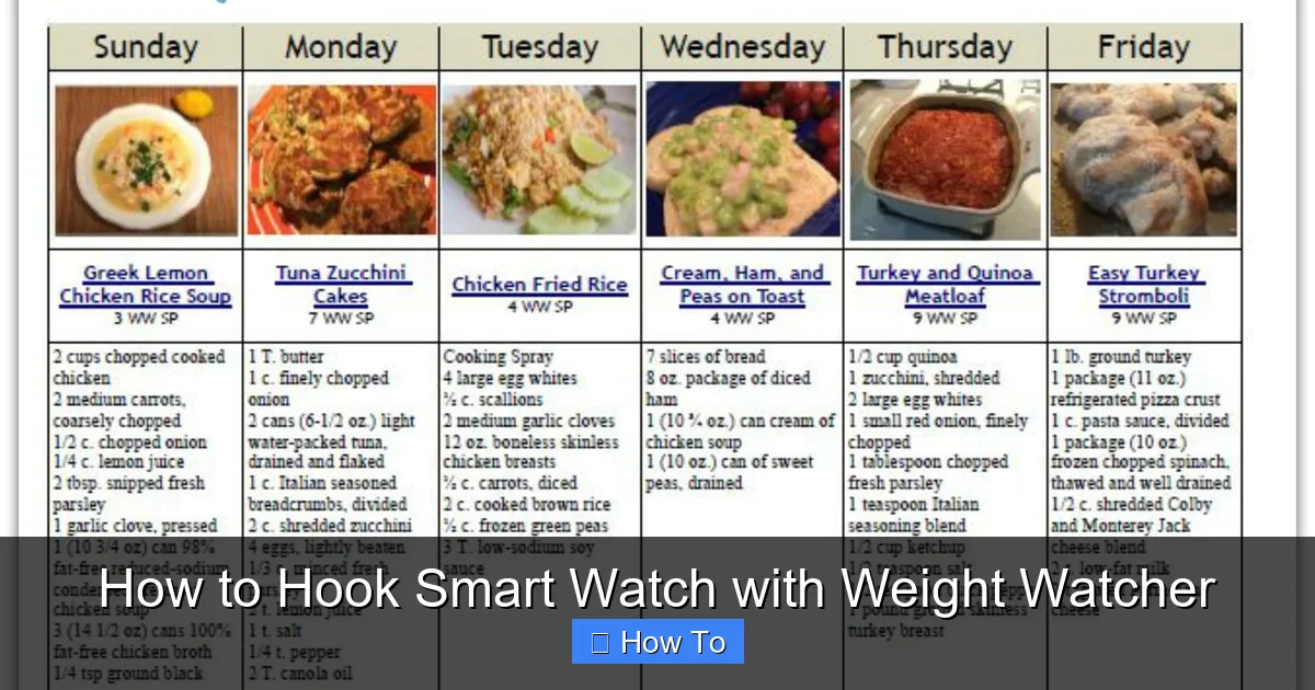 How to Hook Smart Watch with Weight Watcher