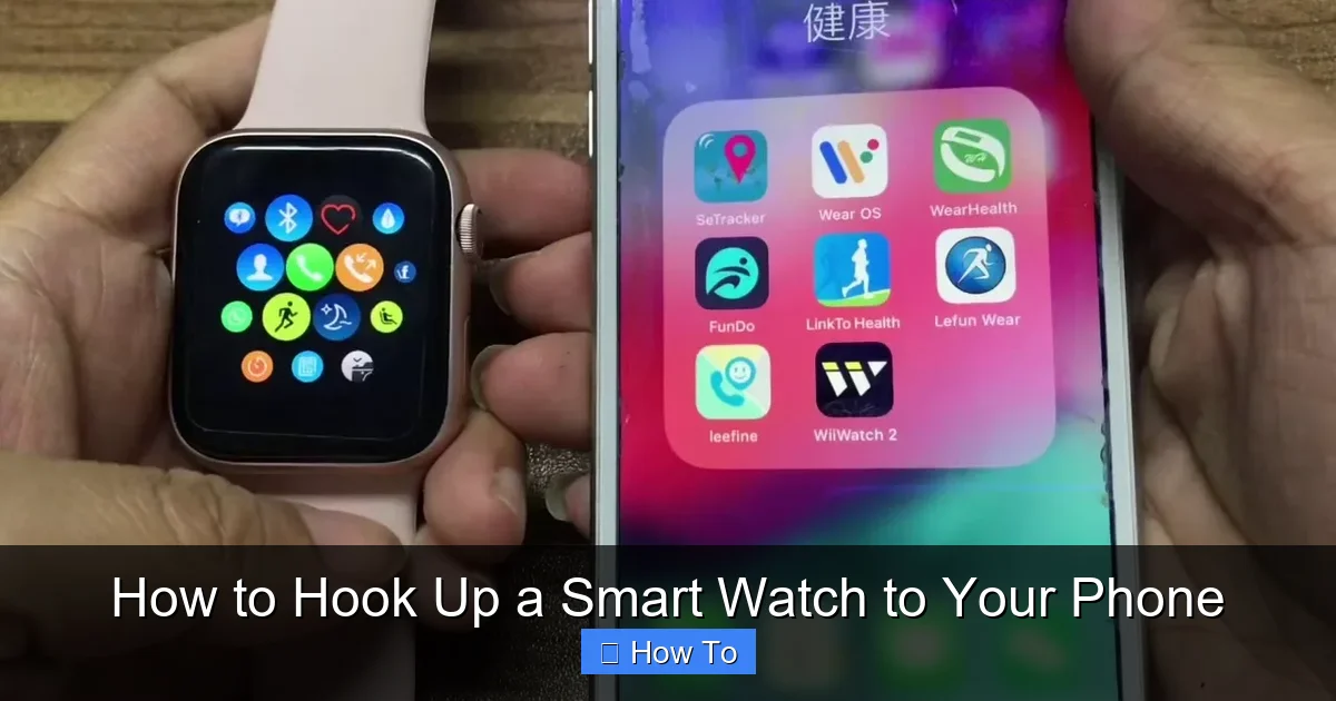 How to Hook Up a Smart Watch to Your Phone