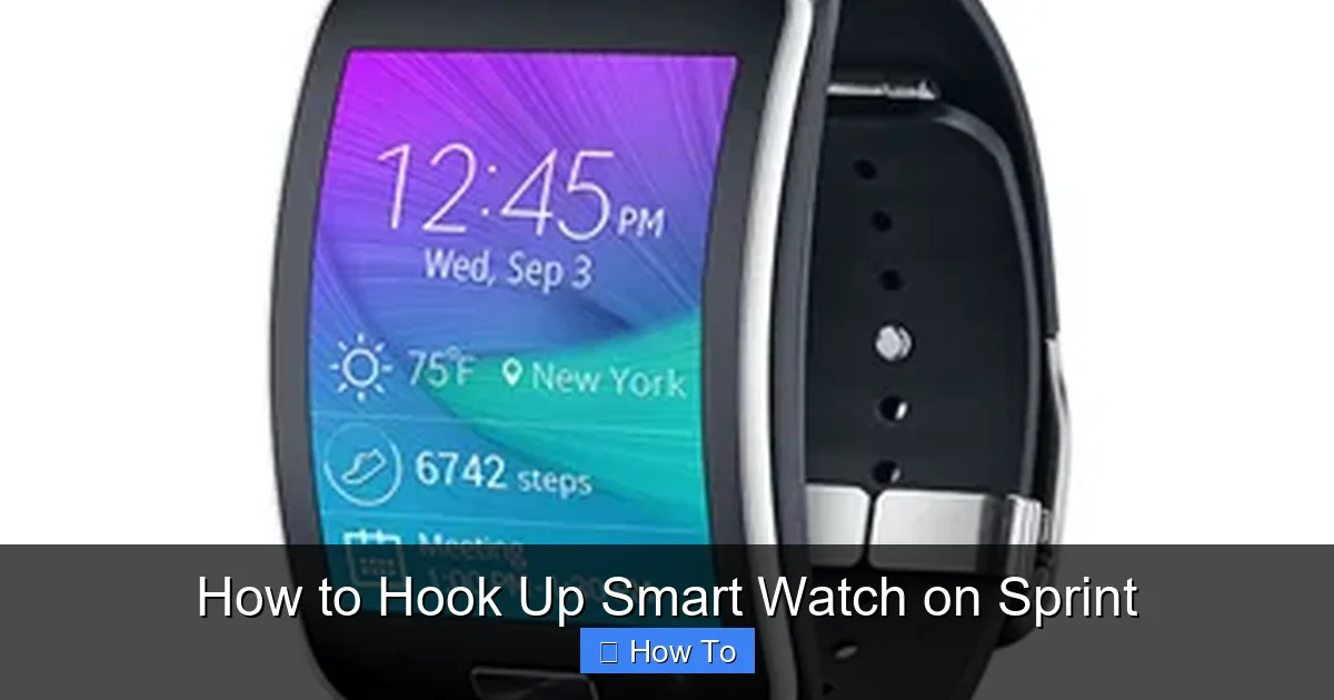 How to Hook Up Smart Watch on Sprint
