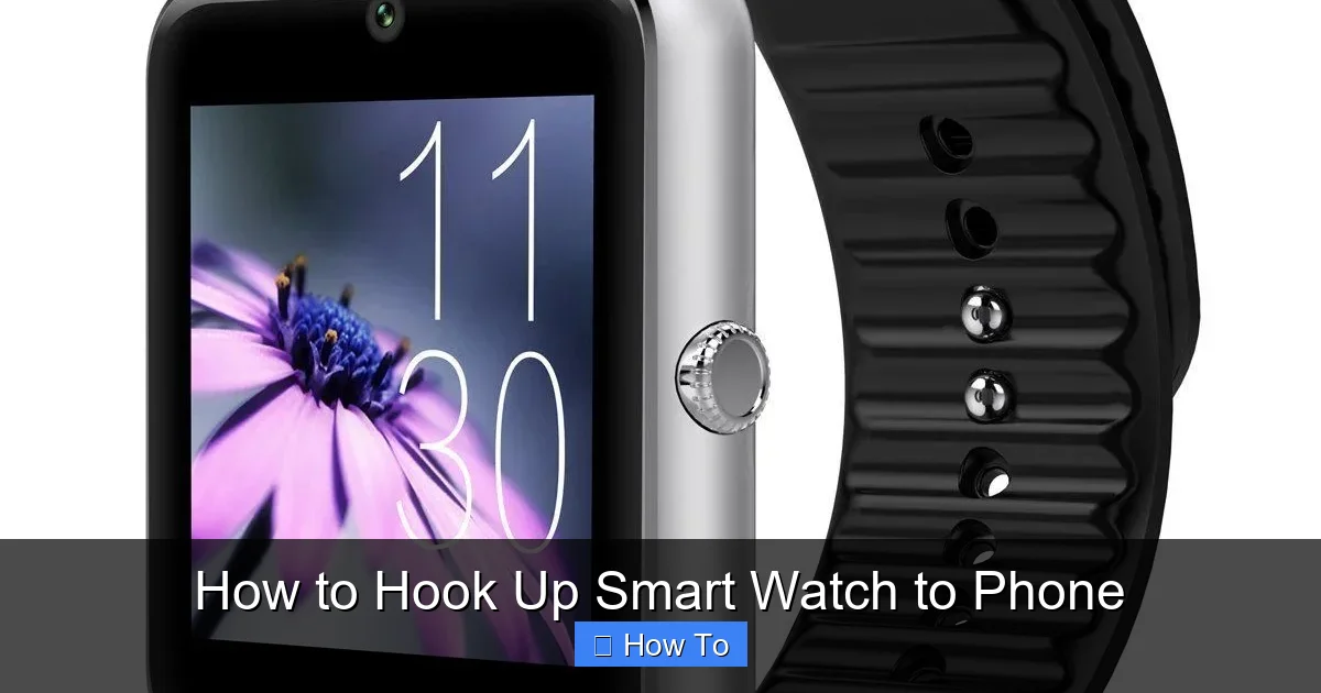 How to Hook Up Smart Watch to Phone