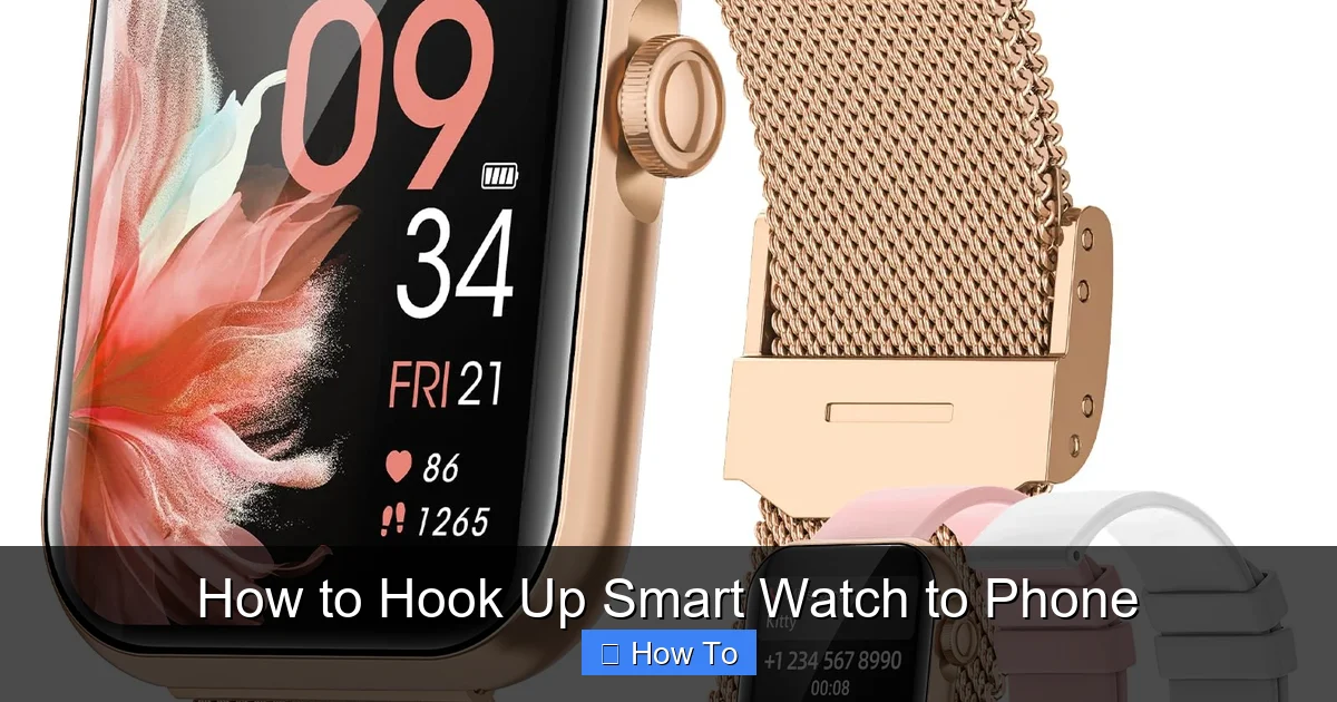 How to Hook Up Smart Watch to Phone