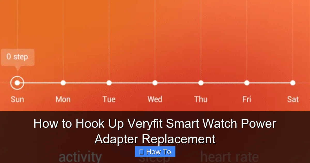 How to Hook Up Veryfit Smart Watch Power Adapter Replacement