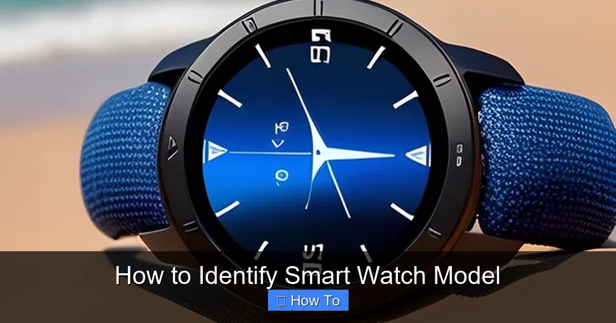 How to Identify Smart Watch Model