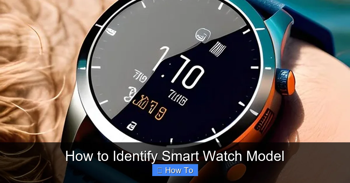How to Identify Smart Watch Model