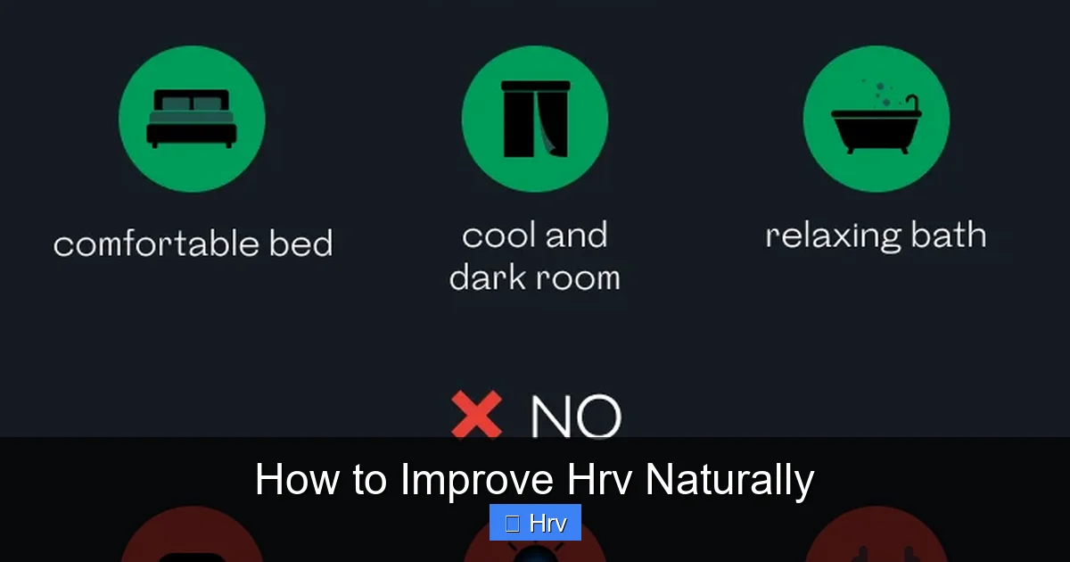 How to Improve Hrv Naturally