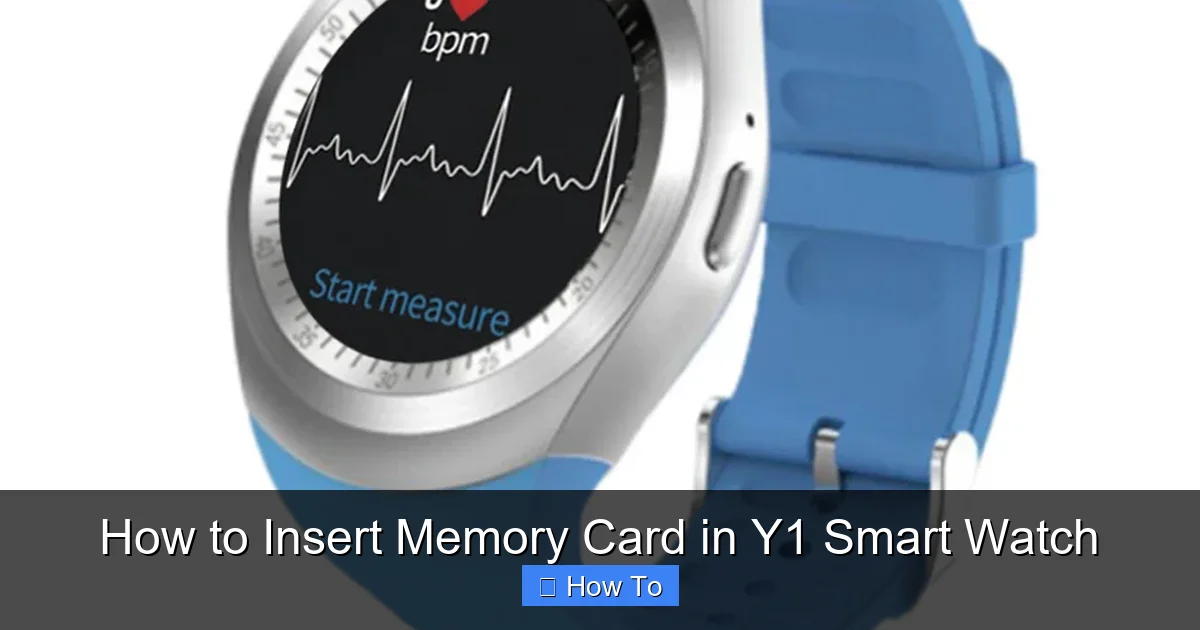 How to Insert Memory Card in Y1 Smart Watch