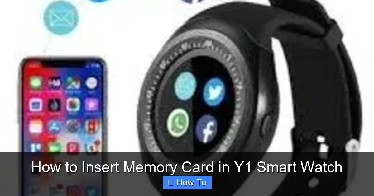 How to Insert Memory Card in Y1 Smart Watch