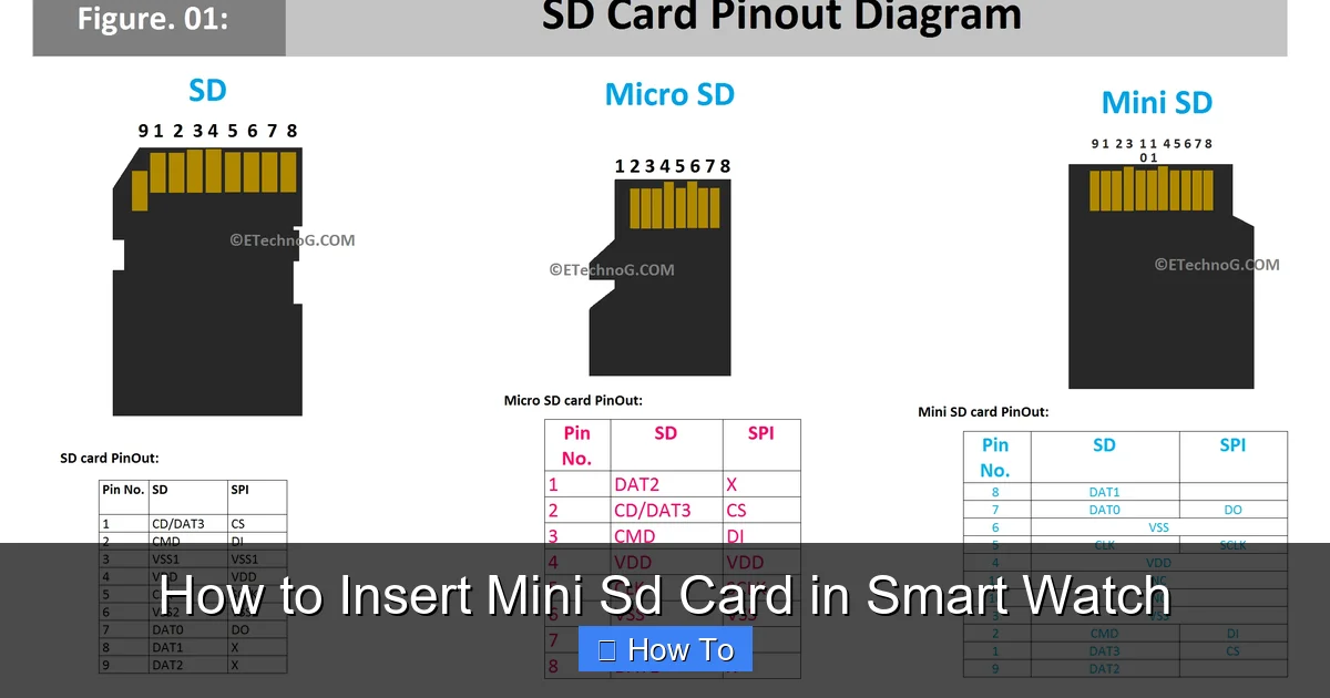 How to Insert Mini Sd Card in Smart Watch