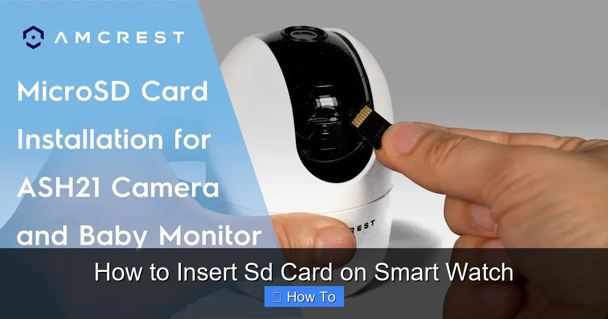 How to Insert Sd Card on Smart Watch