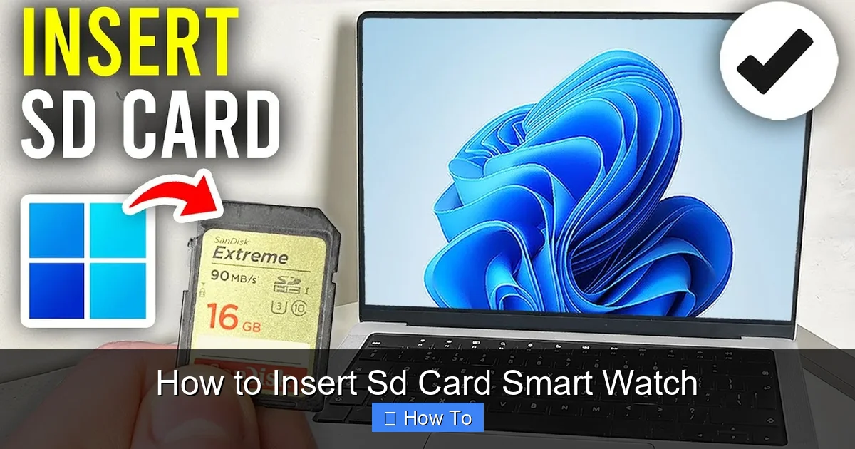 How to Insert Sd Card Smart Watch