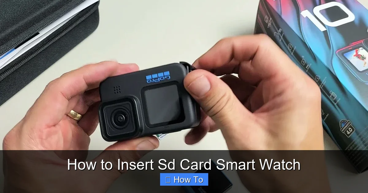 How to Insert Sd Card Smart Watch