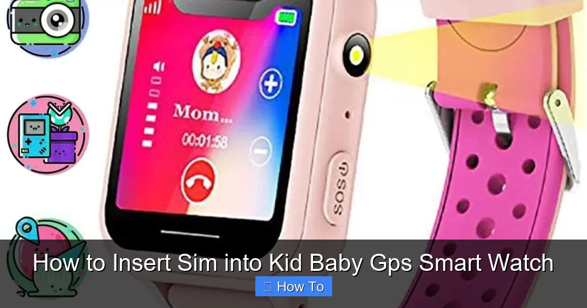 How to Insert Sim into Kid Baby Gps Smart Watch