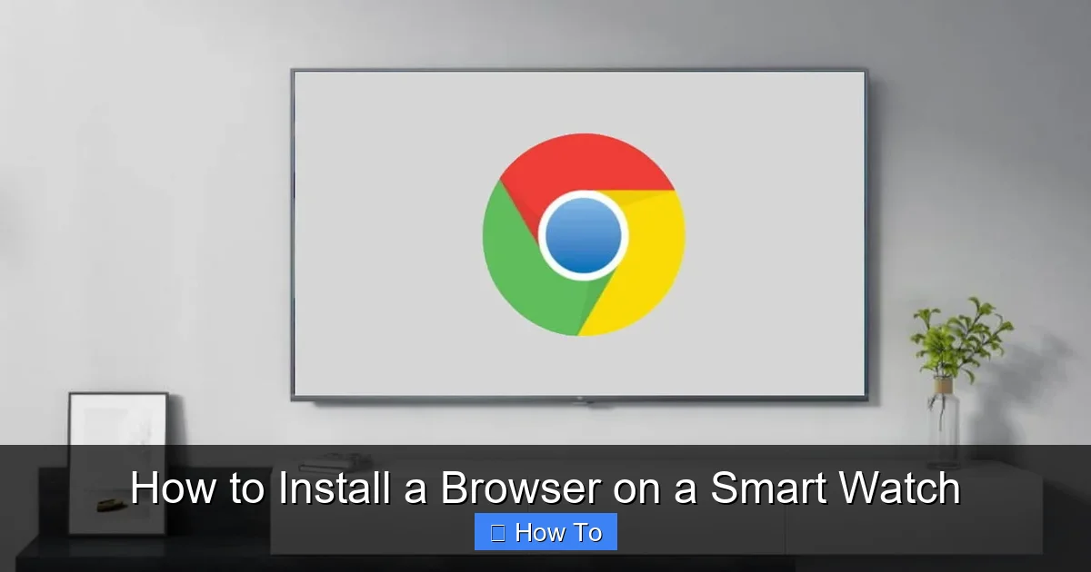 How to Install a Browser on a Smart Watch