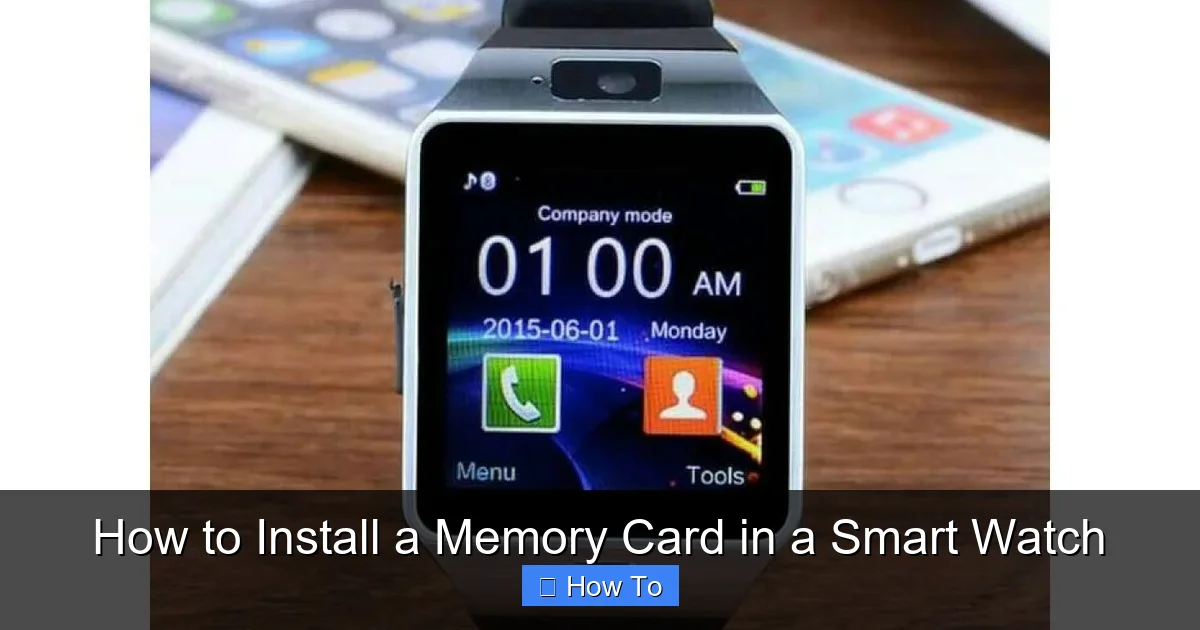 How to Install a Memory Card in a Smart Watch