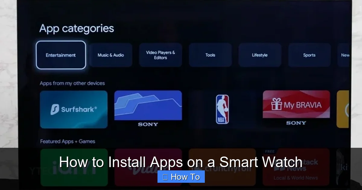 How to Install Apps on a Smart Watch