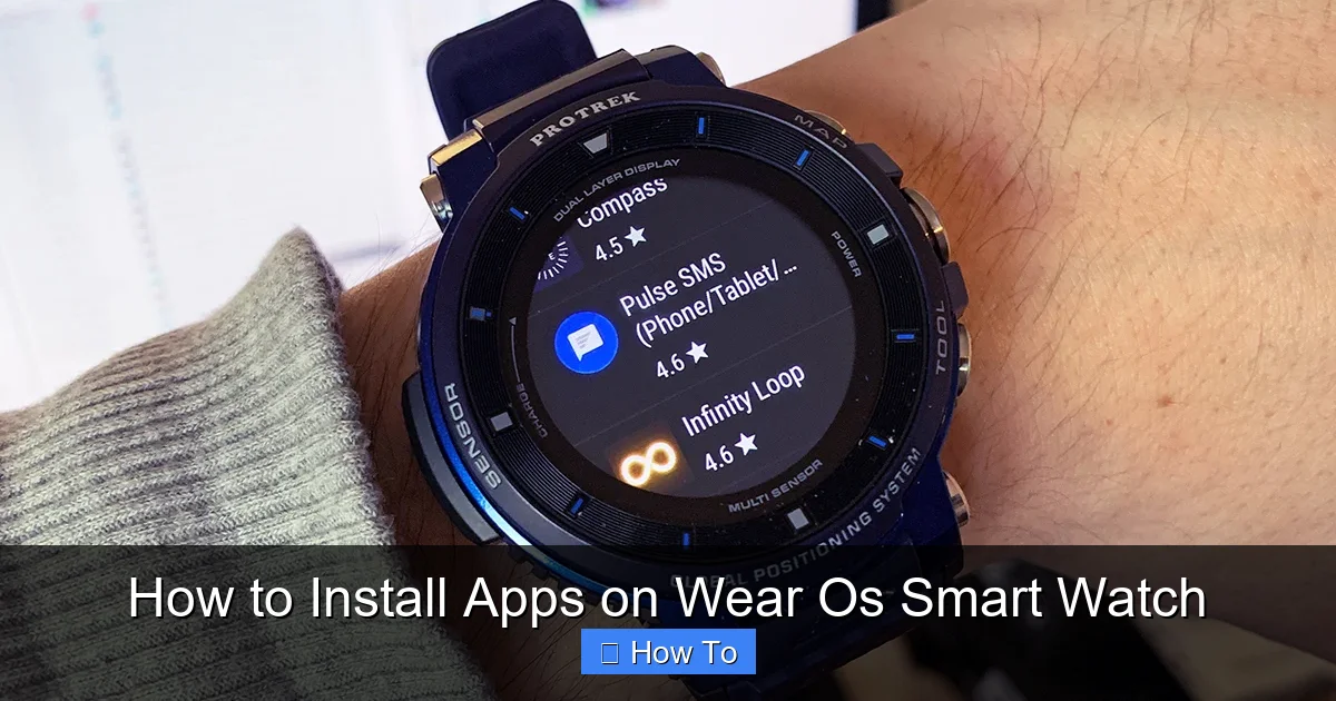 How to Install Apps on Wear Os Smart Watch