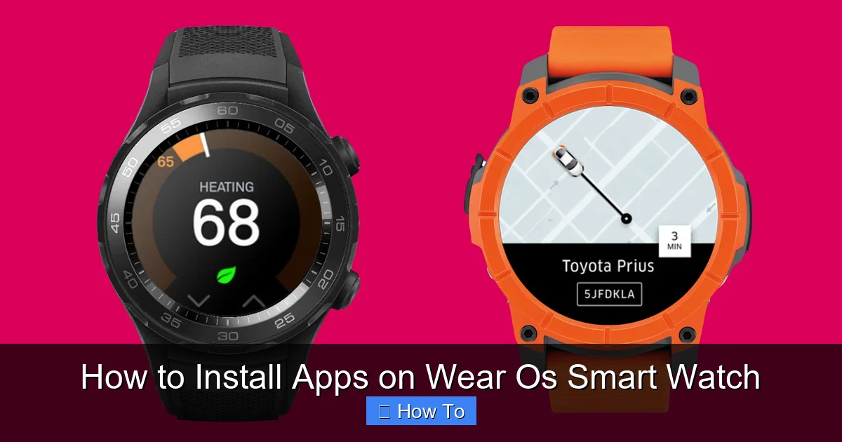 How to Install Apps on Wear Os Smart Watch