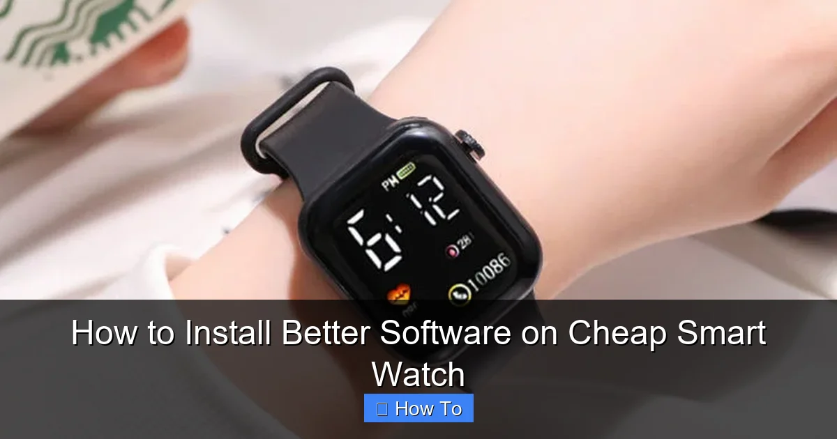 How to Install Better Software on Cheap Smart Watch