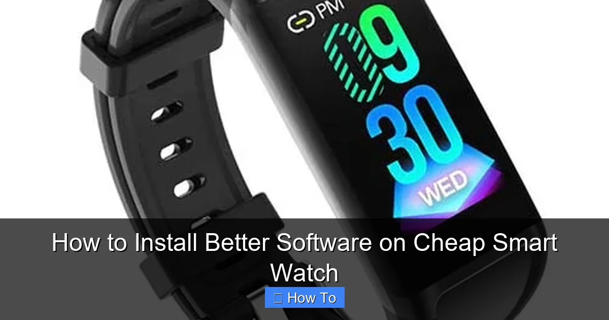 How to Install Better Software on Cheap Smart Watch