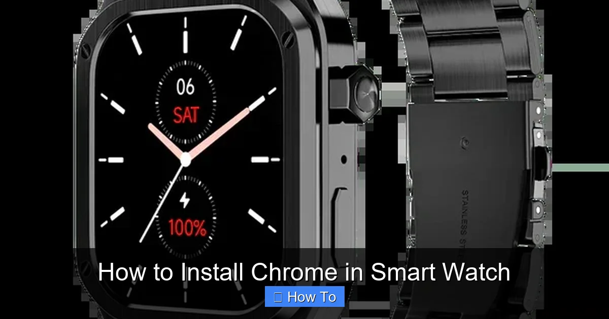How to Install Chrome in Smart Watch