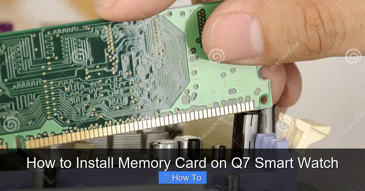 How to Install Memory Card on Q7 Smart Watch