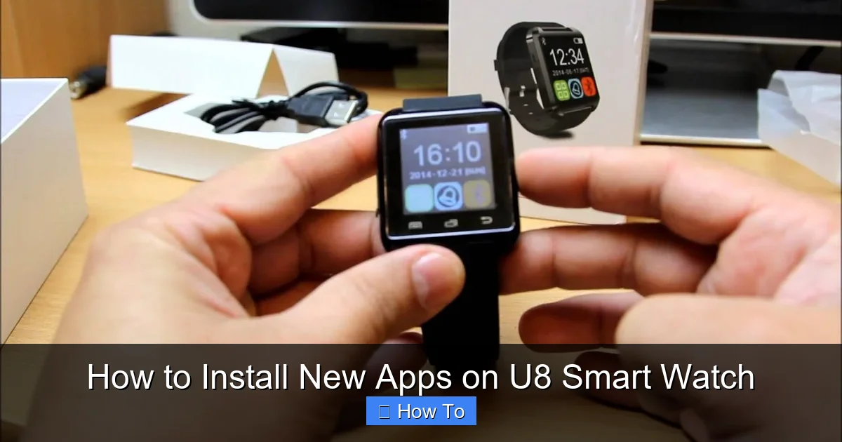 How to Install New Apps on U8 Smart Watch