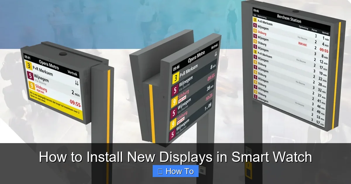 How to Install New Displays in Smart Watch