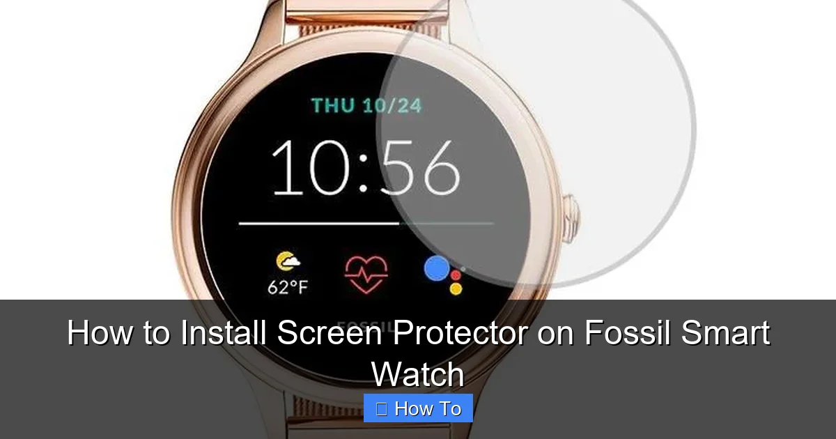 How to Install Screen Protector on Fossil Smart Watch