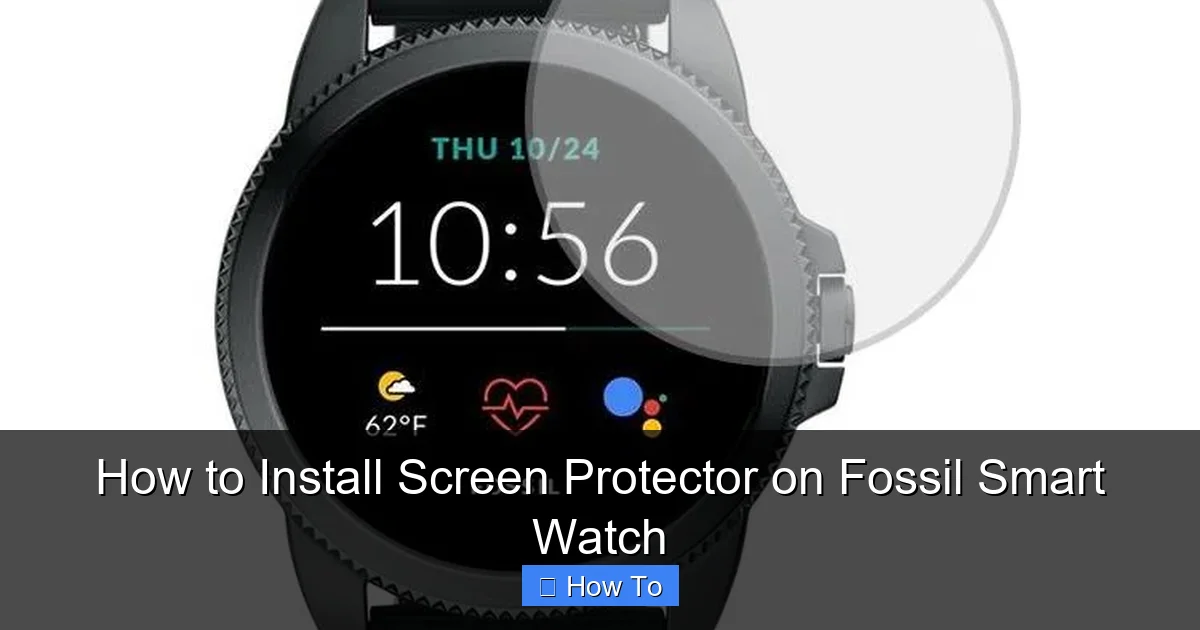 How to Install Screen Protector on Fossil Smart Watch