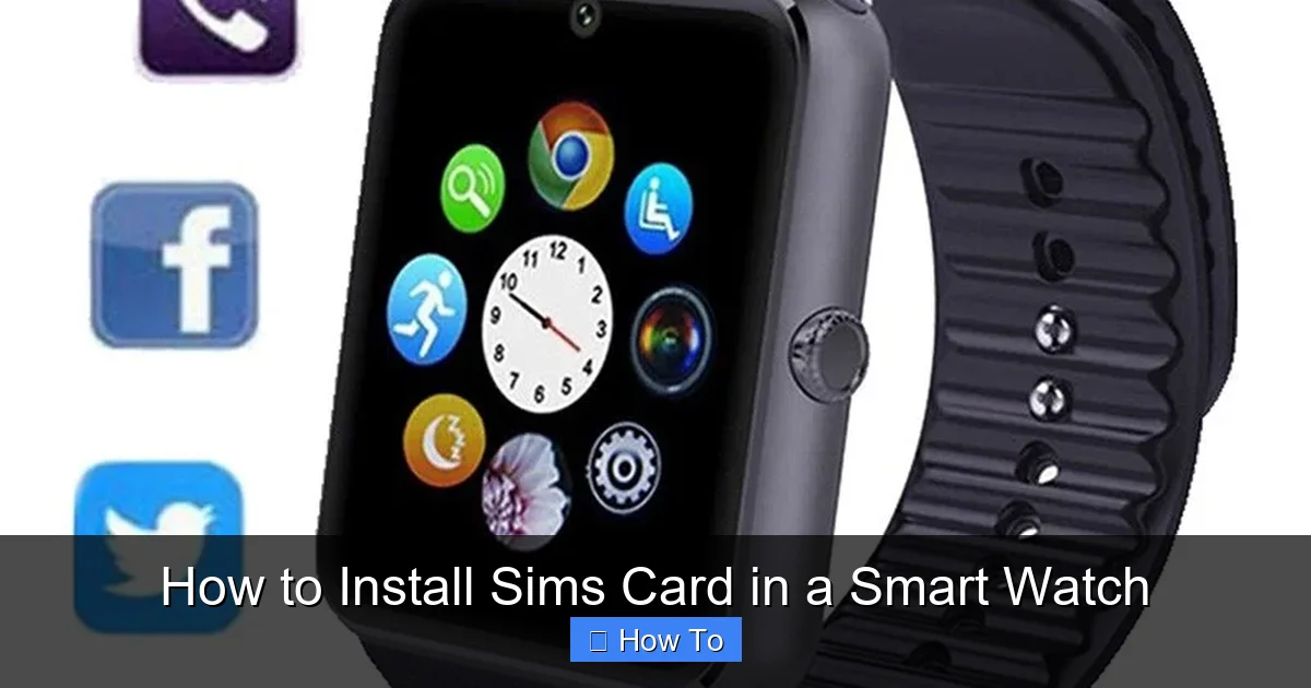 How to Install Sims Card in a Smart Watch