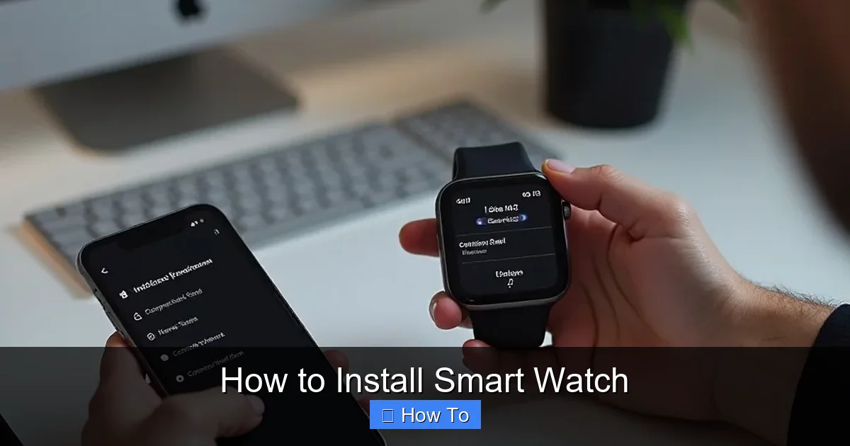 How to Install Smart Watch