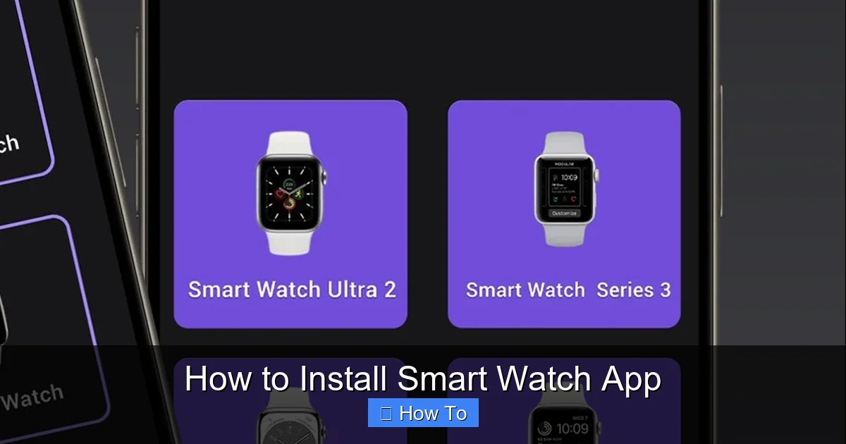 How to Install Smart Watch App