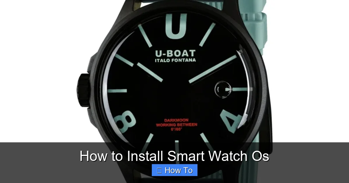 How to Install Smart Watch Os