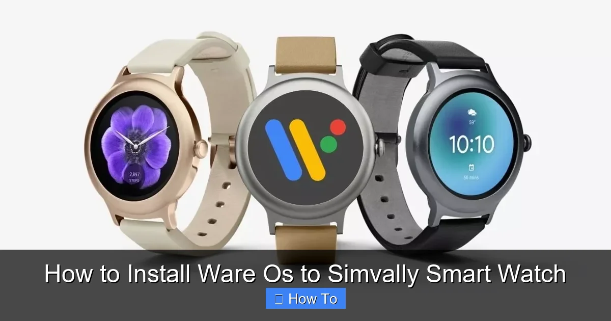 How to Install Ware Os to Simvally Smart Watch