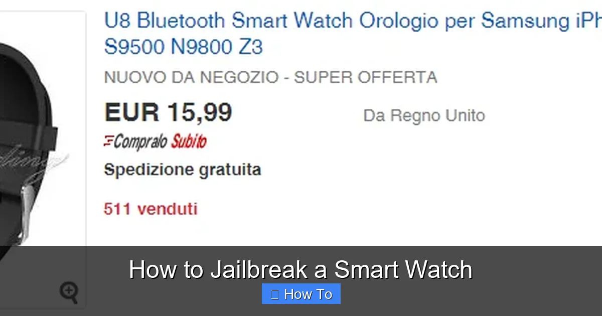 How to Jailbreak a Smart Watch