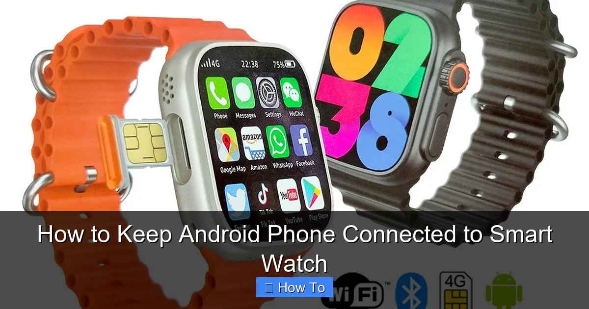 How to Keep Android Phone Connected to Smart Watch