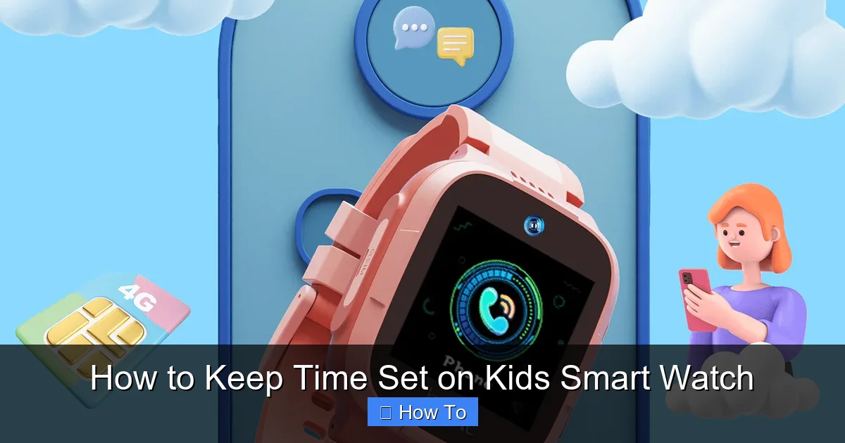 How to Keep Time Set on Kids Smart Watch