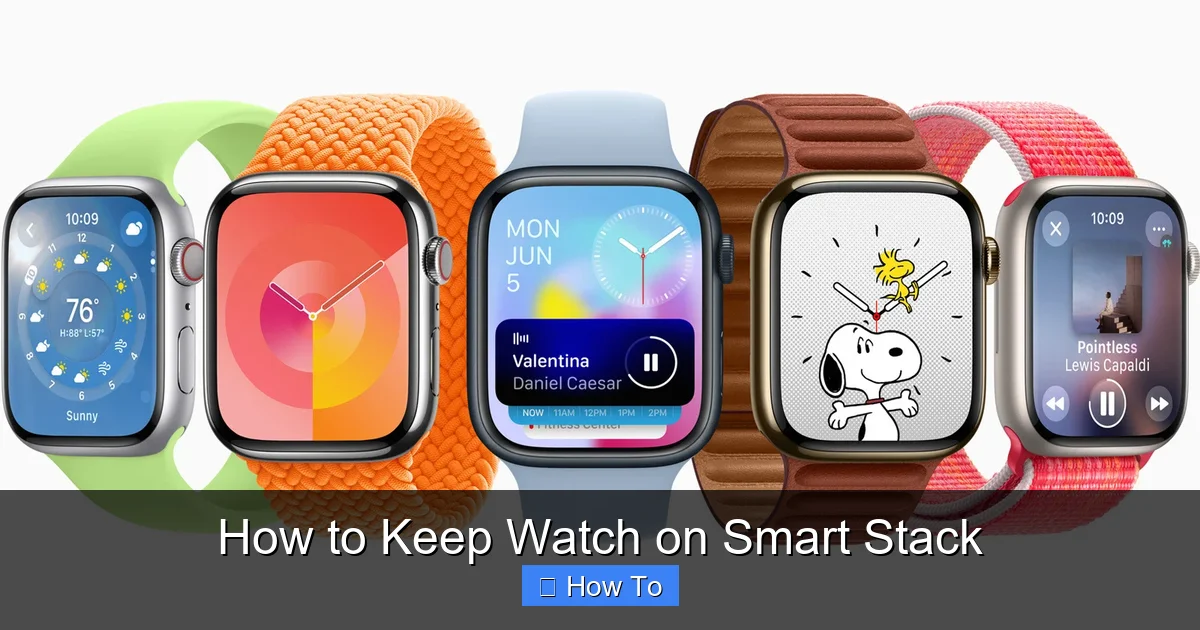 How to Keep Watch on Smart Stack