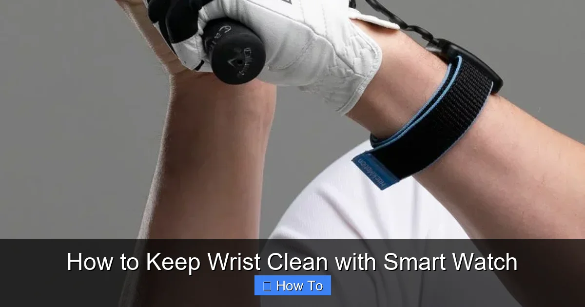 How to Keep Wrist Clean with Smart Watch