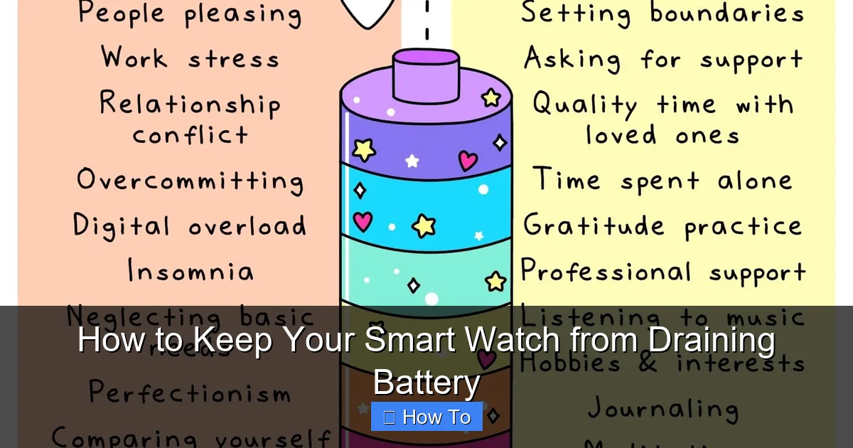 How to Keep Your Smart Watch from Draining Battery
